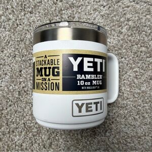 YETI Rambler 10 oz Stainless Steel Mug White Tumbler NWT
